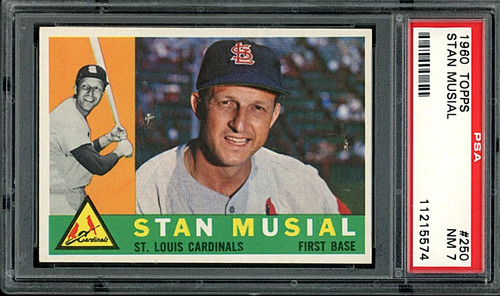 Stan Musial #250 1960 Topps card