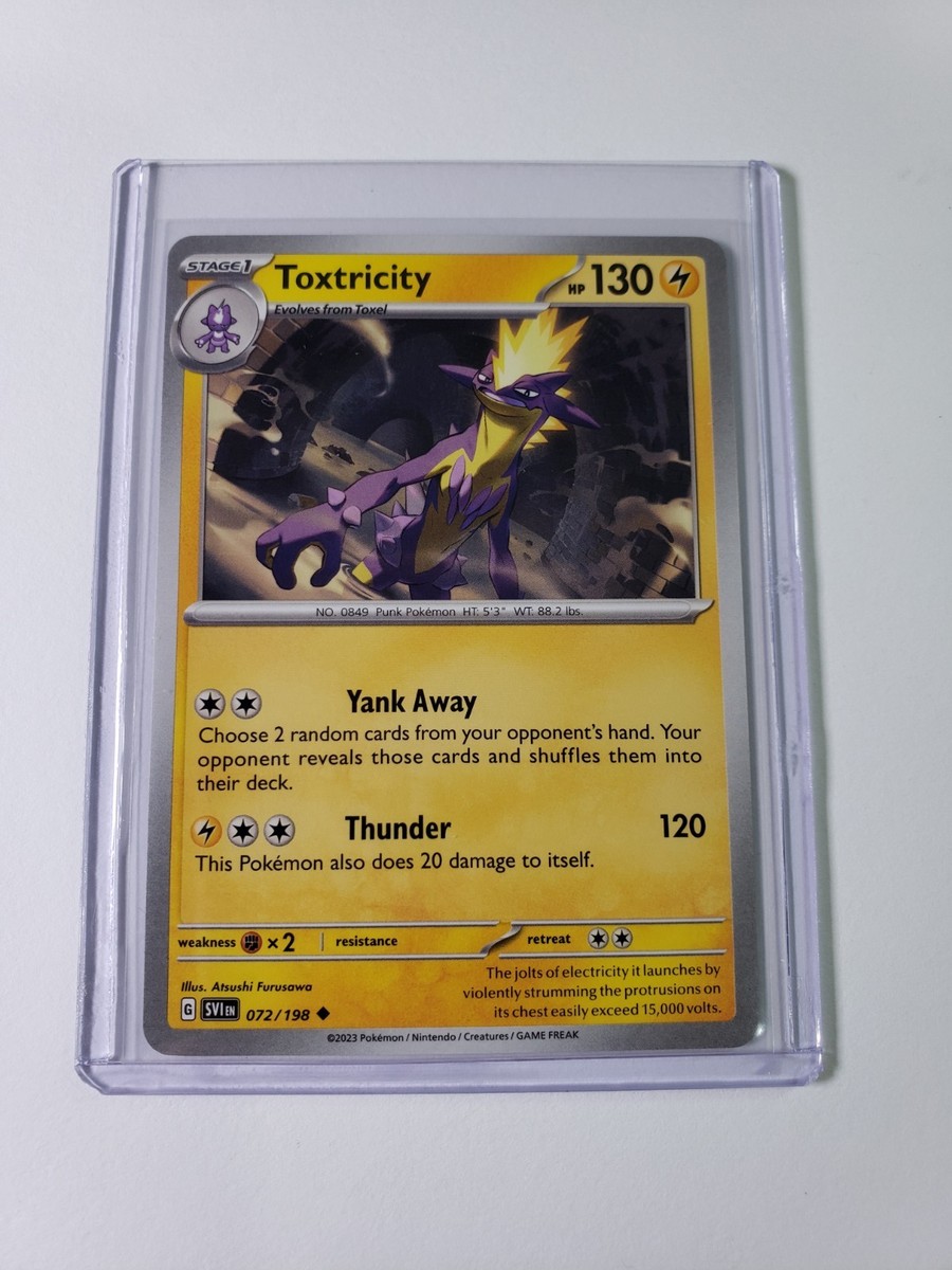 Pokemon Toxtricity 072/198 Sv01: Scarlet & Violet Base Set Regular