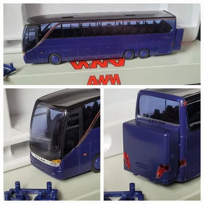 Setra S 416 HDH  mit Sjikoffer am Heck  unbedruckt Fernreisebus   AWM 11111 - Bild 1 von 4