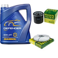 Inspektionspaket 5L Mannol Defender 10W-40 FüR Suzuki Swift II SchräGheck 1.0I