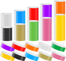 500 Pcs Paper Wristbands for Events, Waterproof Neon Party Bracelets, Adhesive