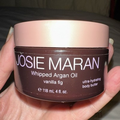 JOSIE MARAN WHIPPED ARGAN OIL BODY BUTTER Vanilla Fig 4oz SEALED NO BOX