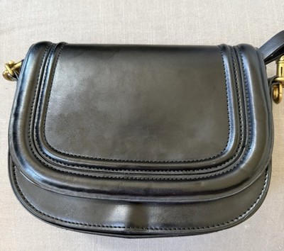 Zara Black Shoulder Bag Gold Hardware Adjustable Strap Magnetic Closure