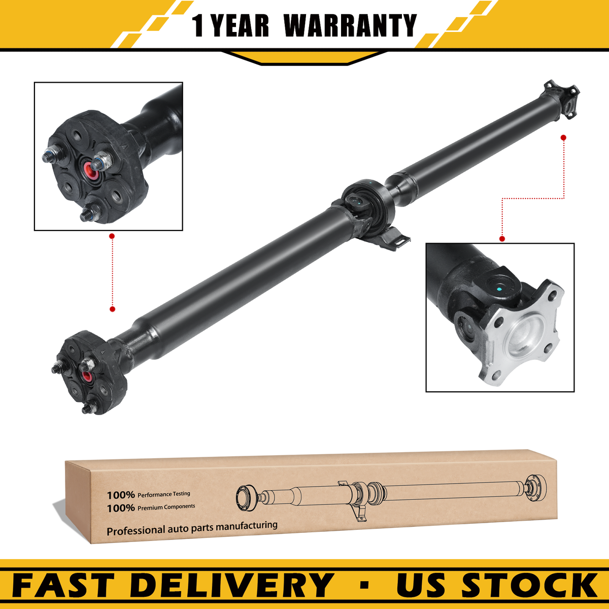 Rear Driveshaft for BMW E30 325i 1988-1993 2.5L Manual Trans