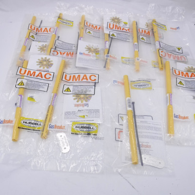 Lot of 10 Hubbell UMAC Gas Breaker Excess Flow Valve Series 800, 1/2'' CTS .090 W