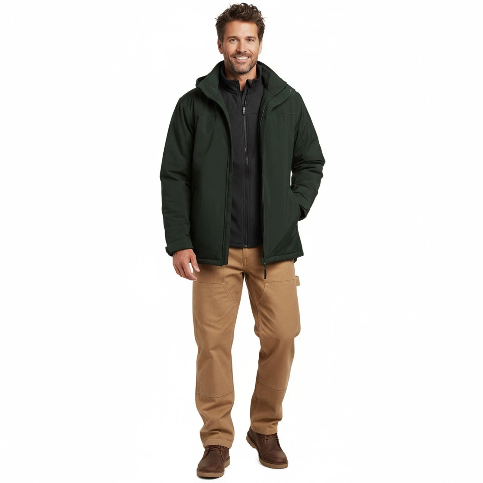 Weatherproof Men's Stretch Ultra Tech Jacket Green S