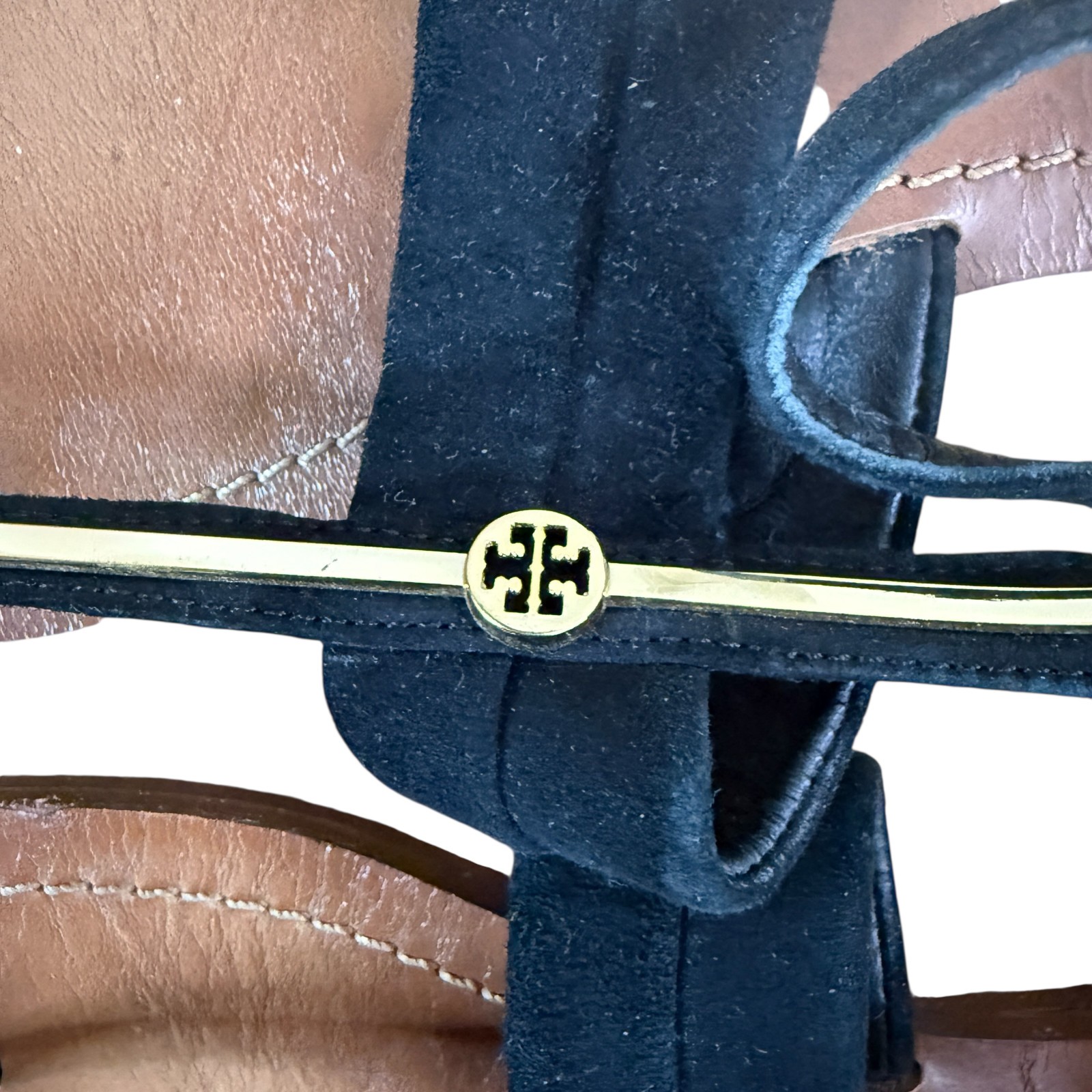 Tory Burch  Women's Flat Thong Jelly Sandals Black US 10 M thumbnail 5