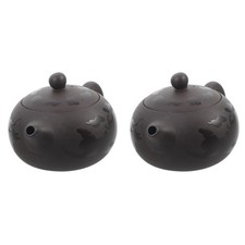 Ergonomic Black Clay Teapot Traditional Zisha Tea Pot for Home Use and Gift