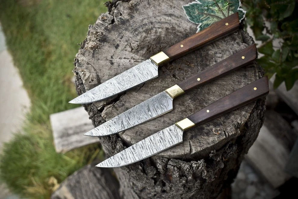 3PCS Paring Knife Set Fruit Vegetable Peeling Kitchen Knives Damascus Steel
Opens in a new window or