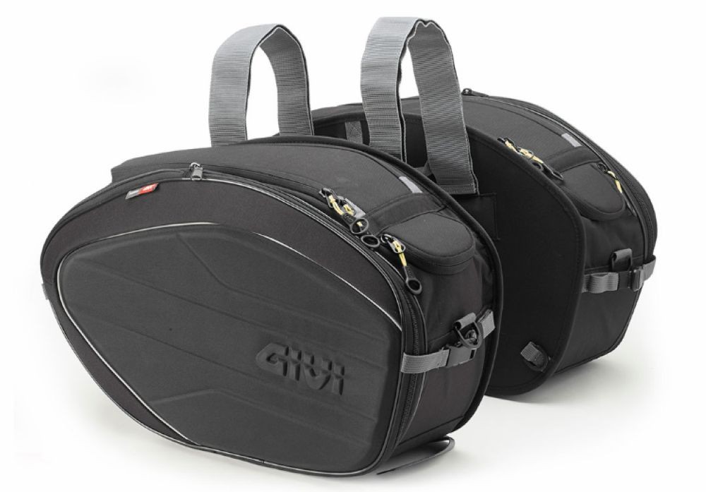 EA100C GIVI EASY COPPIA BORSE LATERALI MORBIDE UNIVERSALI MOTO ESTENSIBILI 40L