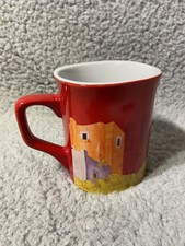 Nescafe Nestle Coffee Mug Tea Square Red Clasico Mexico Guanajuanto