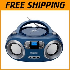Bluetooth Stereo CD Boombox - USB, AUX Input, Headphone Jack