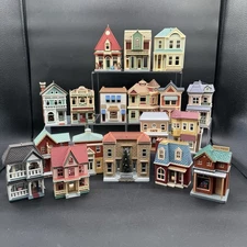 Hallmark Keepsake Nostalgic Houses and Shops, Lot of 18, 1987 - 2017 With Boxes