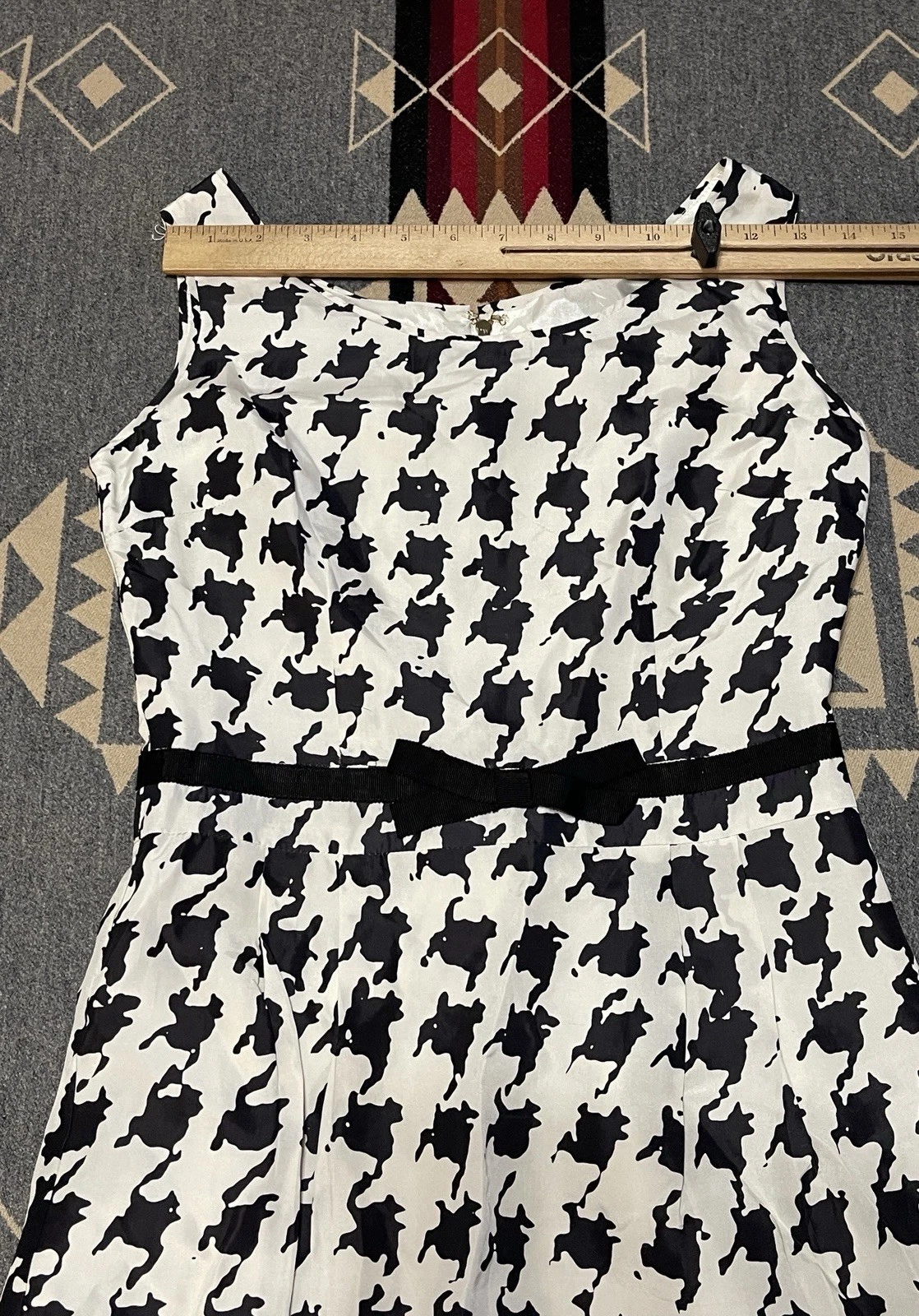 Abito in seta Kate Spade Foxy Chesty Yoko taglia 0 2 donna foderato in poliestere T34