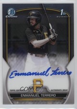 2023 Bowman Chrome Prospect Auto Enmanuel Terrero #CPA-ETO Auto 0o3x