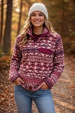 Patagonia Synchilla Snap-T Fleece Pullover XS Women s Geometric Aztec...