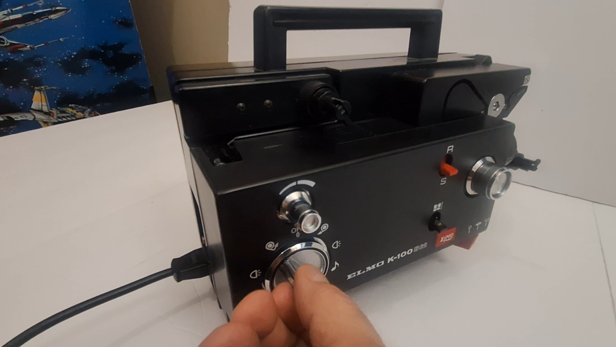 デカダイ エルモ ELMO K-100SM 8mm映写機 Vintage Elmo K-100SM Dual 8 mm Film Adjustable Speed Projector