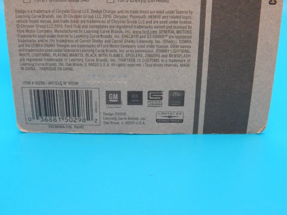 Johnny Lightning 1966 Dodge Charger 1/64 White Lightning Rare Short Card (A) - Image 4 of 4