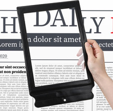 5X Full Page Magnifying for Reading, 8.8X6.3 Inch Bendable Handheld Book Magnif