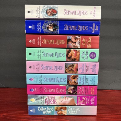 Complete Series Set BASTION CLUB 1-9 Stephanie Laurens Lot 