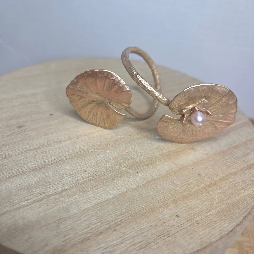 Arte de mesa por Michael Michaud Almohadilla de lirio y servilletas de perlas Juego de 4 elegantes Foto 4 de 4