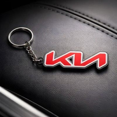 KIA Modern Unique Custom Keychain Keyring Logo Emblem Llavero