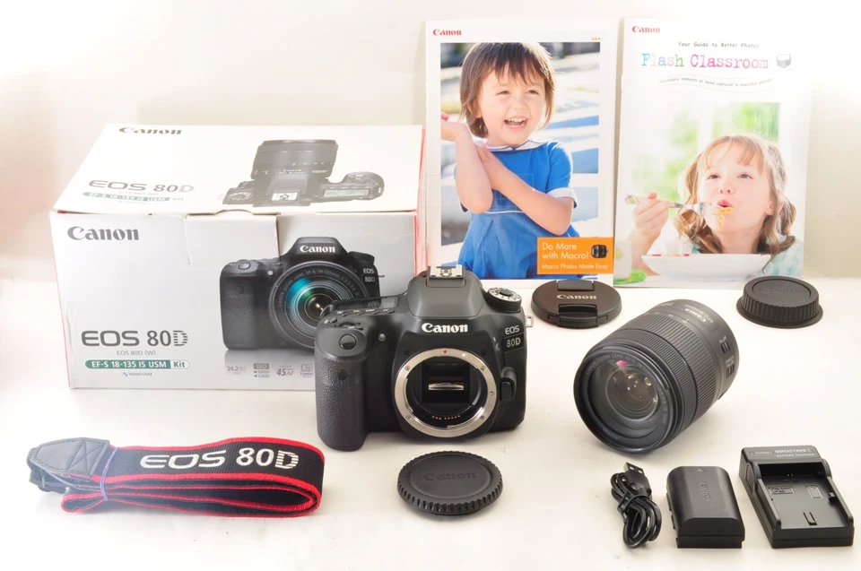 *Mint 890shot Canon EOS 80D /18-135mm F3.5-5.6 IS USM Lens DSLR Camera  #4682 - Image 2 of 4