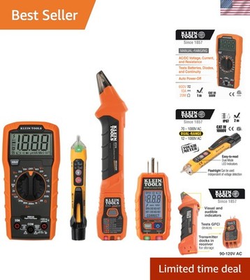4-Piece Circuit Breaker Finder & Electrical Tester Kit for Home Safety