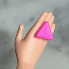 Vintage *Barbie* Jewelry Accessory: 90's Pink Plastic Triangle Ring Post
