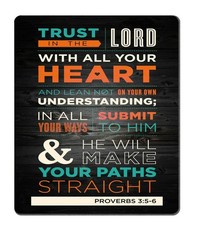Christian Bible Verses Scripture Quotes Proverbs 3:5 Mouse Pad, Trust in The ...