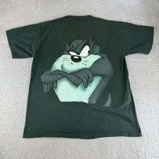 Taz Wear Shirt Tasmanian Devil Looney Tunes 90s Tultex Men  s Size Xl Green