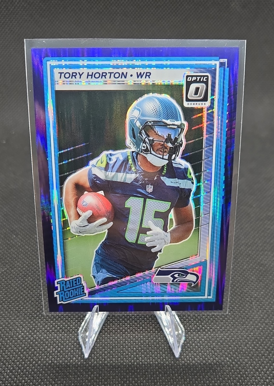 2025 Panini Donruss Optic - Rated Rookie Tory Horton #295 Purple Shock Prizm...