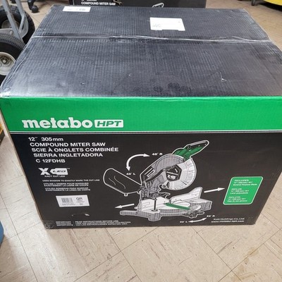 NEW Metabo HPT 12'' 15A Dual Bevel Compound Corded Miter Saw Model C12FDHBM NIB