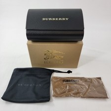 Authentic Burberry Foldable Glasses CASE Black With Cleaning Cloth And Pouch NEW