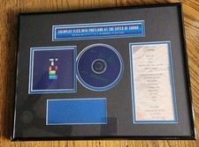 Coldplay X & Y Tour Portland Oregon August 17th 2005 Setlist & CD Framed Display