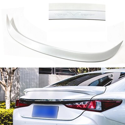 For 2019 2020-2024 Lexus ES350/300h White Rear Trunk Roof Spoiler