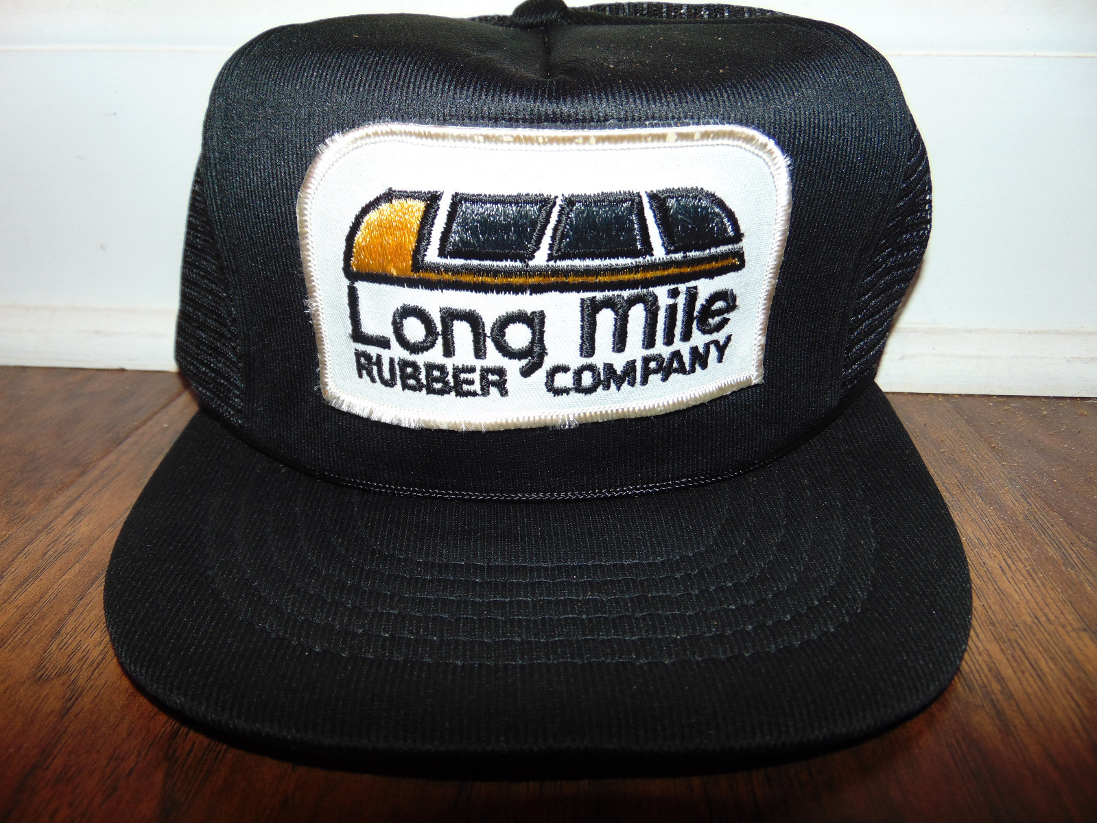 Long Mile Rubber Hat Snapback Patch Cap Tire Good… - image 1