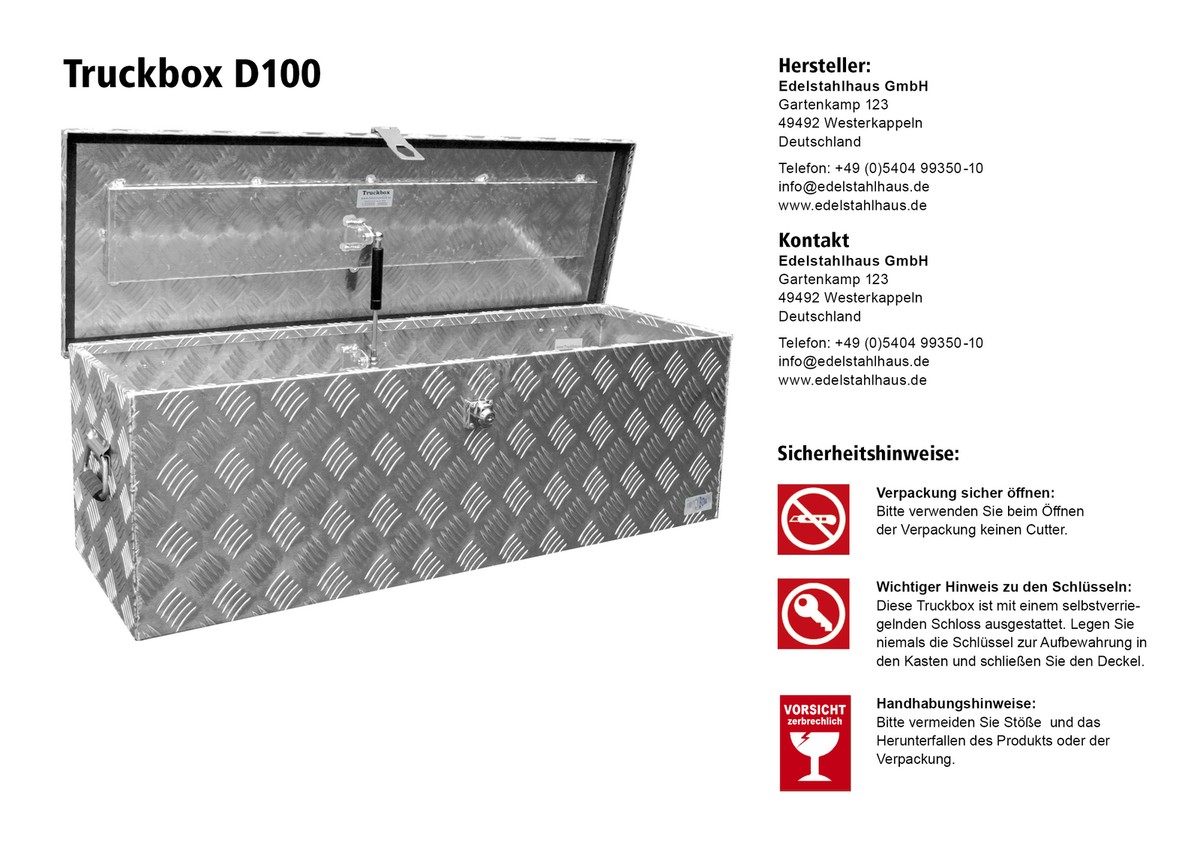 Werkzeug Kisten Truckbox S030 – Stabile Alu-Werkzeugkiste Als Anhängerbox Oder Deichselbox Anhängerbox Deichselbox Aluminium S030