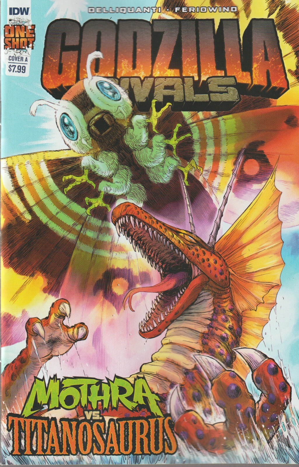 IDW COMICS GODZILLA RIVALS MOTHRA VS TITANOSAURUS #1 MARCH 2023 1ST PRINT NM