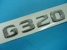 CHROME * G320 * TRUNK LETTER EMBLEM BADGE SET FOR MERCEDES BENZ G-CLASS AMG