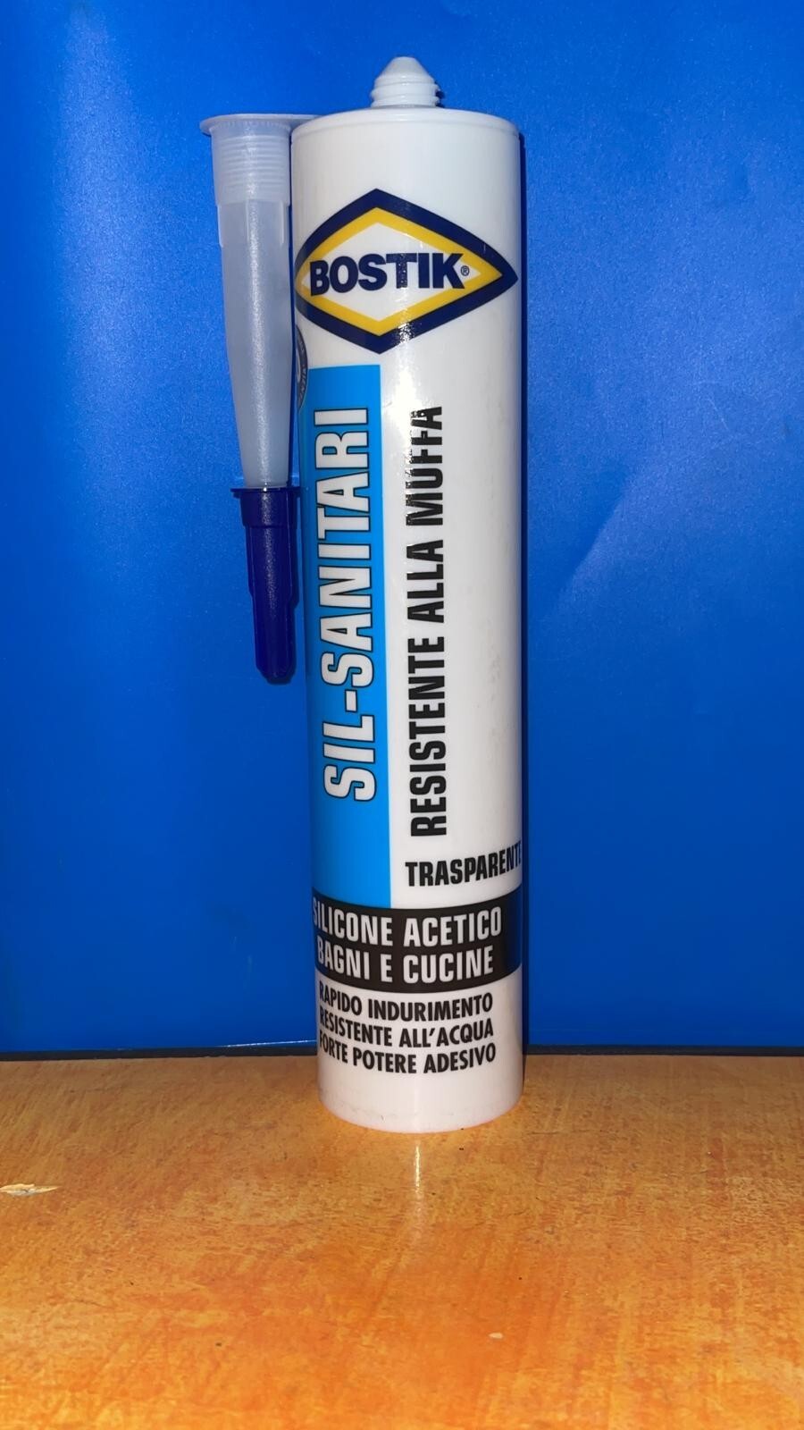 BOSTIK SILICONE PER SANITARI TRASPARENTE 280ML  RESISTENTE ALLE MUFFE