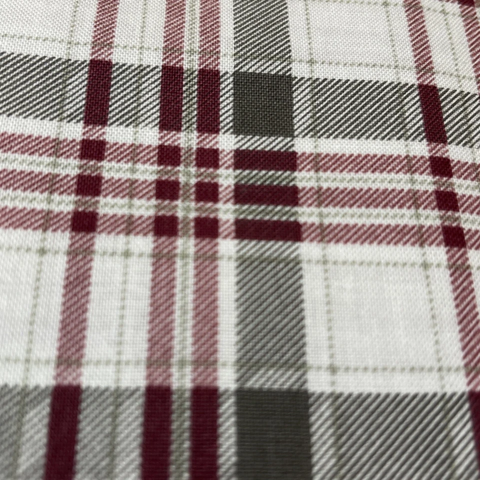 Borgoña y Marrón Cuadros Algodón Colores Otoño Tela FQ Cuarto Graso o Continuo Foto 3 de 4