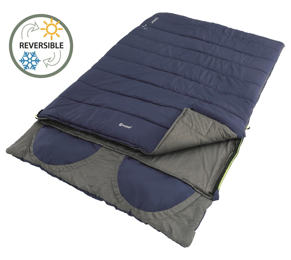 Outwell Contour Lux Double Imperial Blue Camping Sleeping Bag