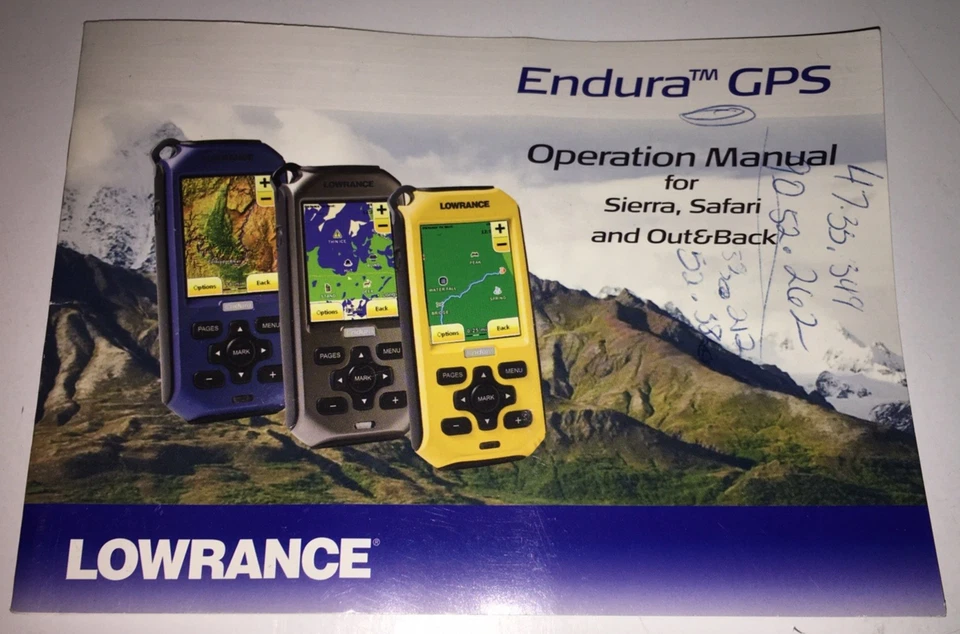 Lowrance Endura Out&Back Outdoor GPS Navigator Vintage Hiking GeoCaching - Image 3 of 4