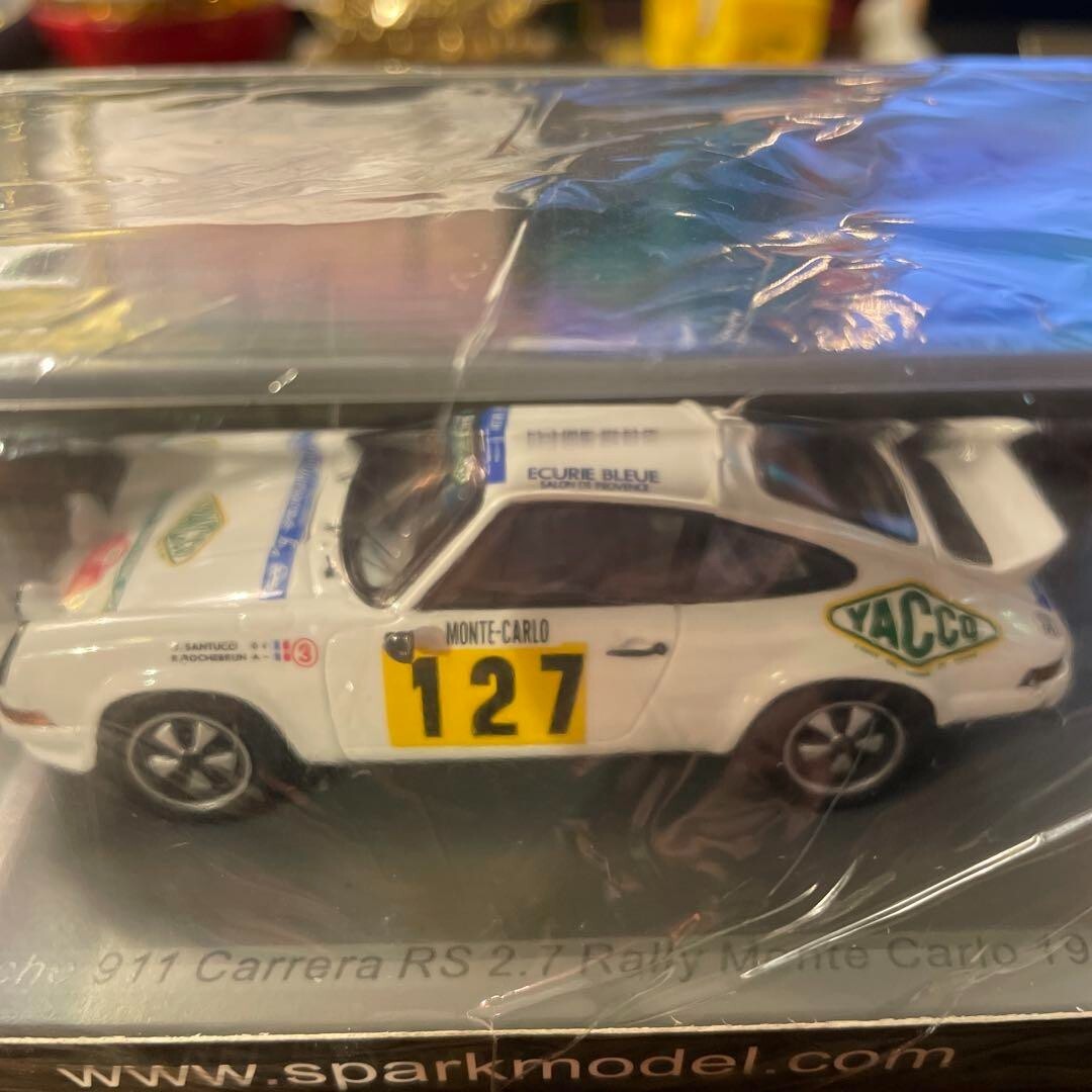 SPARK 1/43 Porsche 911 Carrera RS 2.7 No.127 Monte Carlo Rally