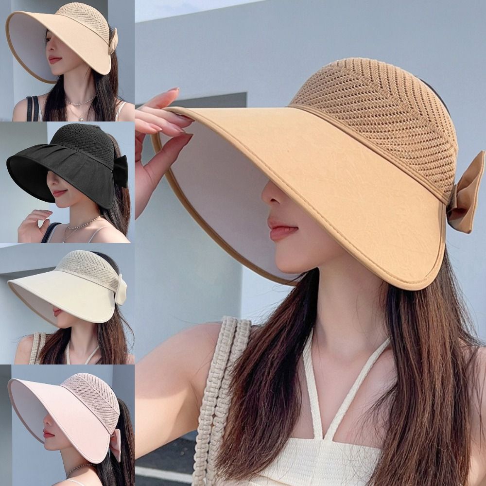 APL Cappello da sole donna tesa larga cilindro vuoto protezione UV