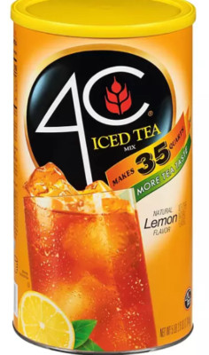 4C 'Lemon' Instant Iced Tea Mix ca 38 Liter 2340 gr Original aus USA