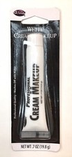 Fun World Professional WHITE Cream Makeup Tube .7 oz Halloween Cosplay Theatre