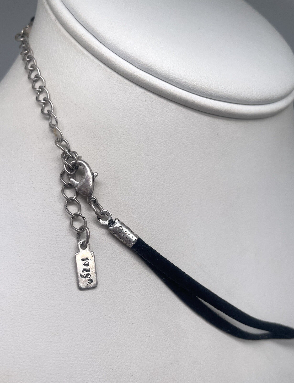 1928 19 Inch Black String Rectangular Beaded Char… - image 4