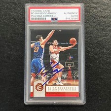 2016-17 Panini Excalibur #16 Bojan Bogdanovic Signed Card AUTO PSA Slabbed Wizar